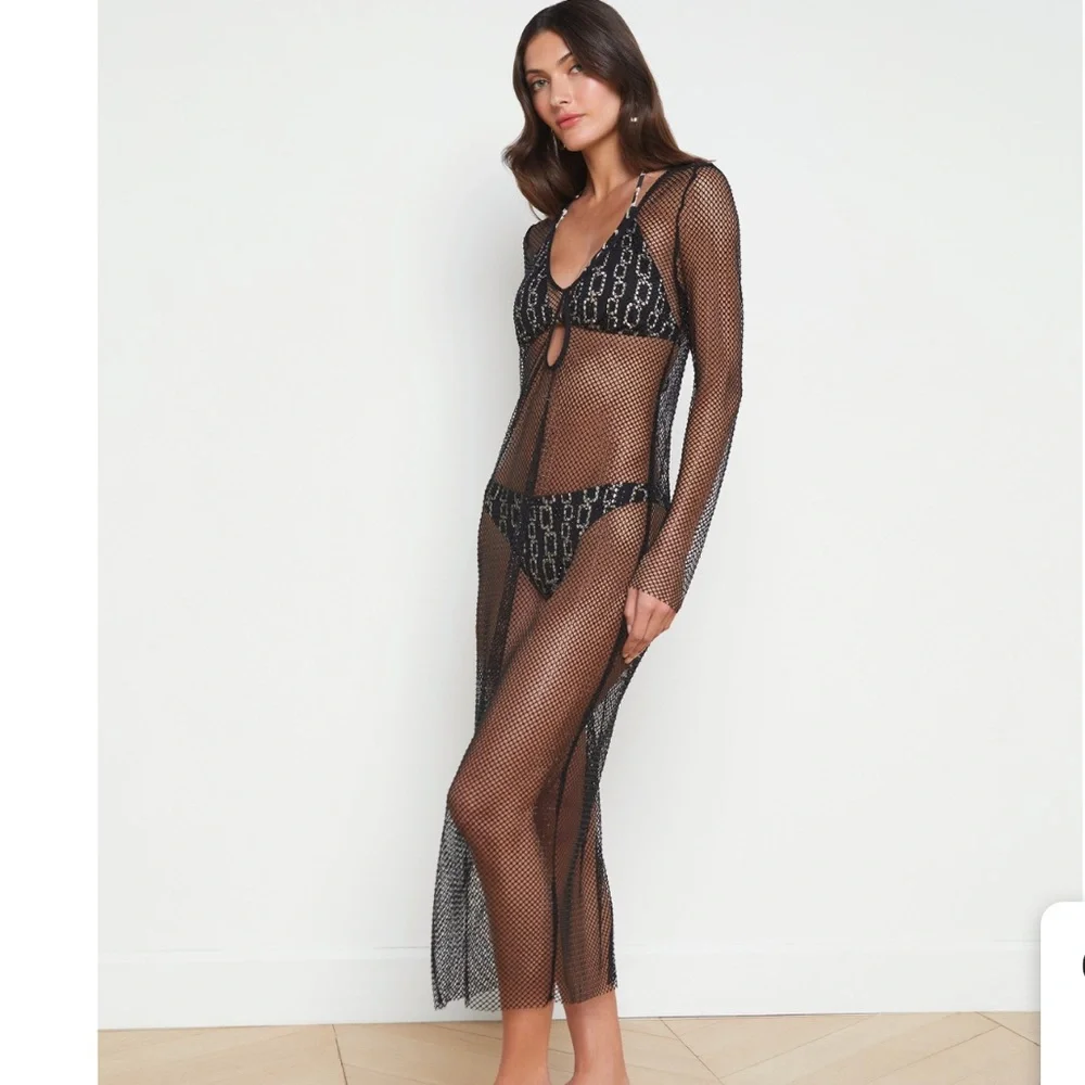 L'AGENCE Sara Mesh Cover-
Up dress - Picture 4 of 8